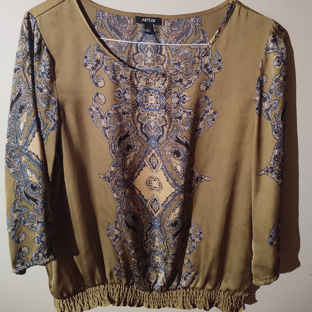Apt 9 Womens Blouse Size L